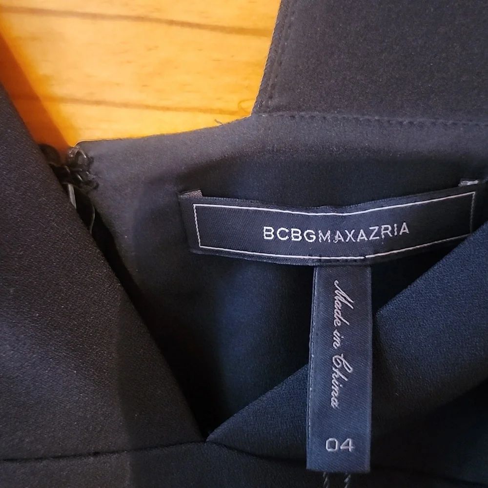 BCBGMaxAzria Black High Low prom Formal Dress NWT 4 - Picture 6 of 12